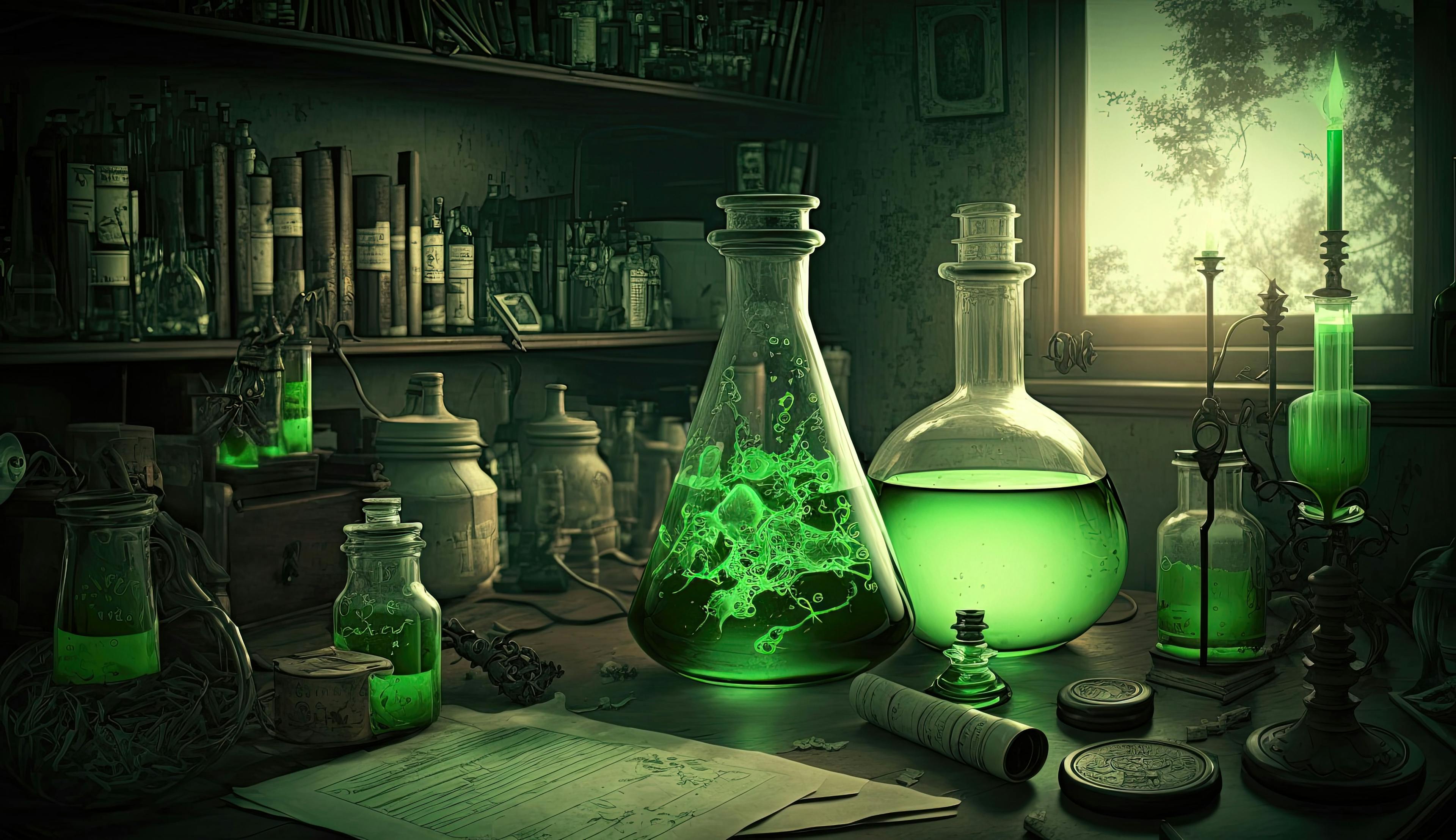A modern green chemistry laboratory setting promotes sustainable and eco-friendly practices. Generated by AI. | Image Credit: © Anastasia - stock.adobe.com