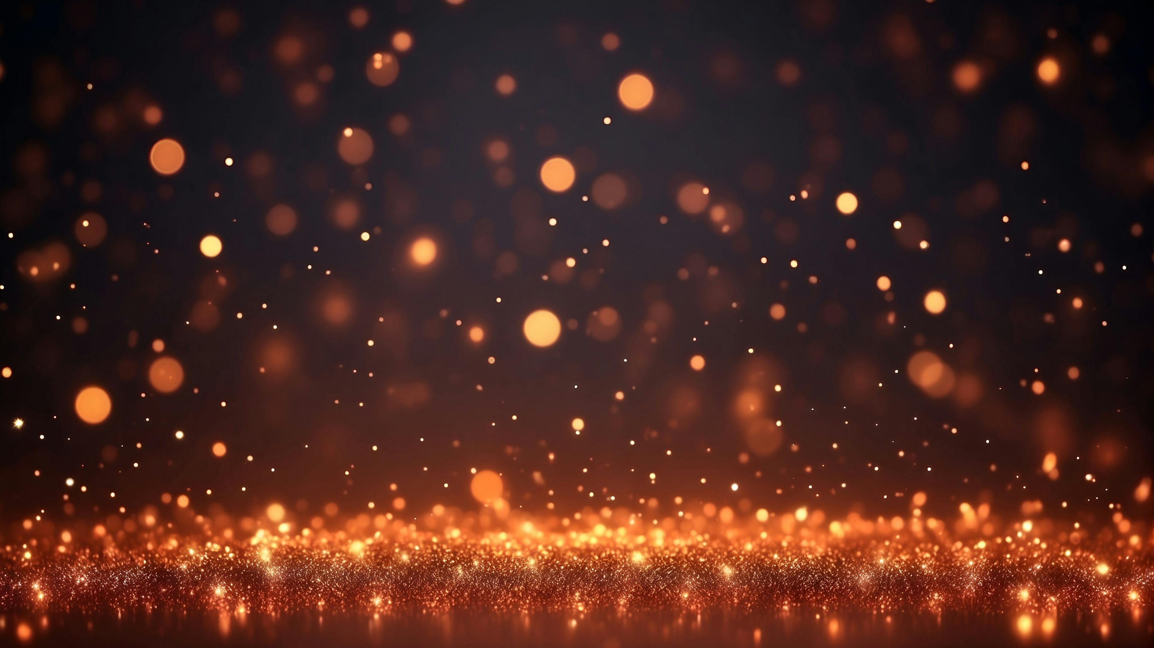 copper glow particle bokeh background, abstract glitter wallpaper illustration. Generated with AI. | Image Credit: © ArtistiKa - stock.adobe.com