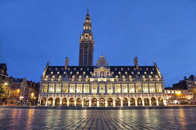 The university library in the evening, Leuven, Belgium | Image Credit: © bbsferrari - stock.adobe.com