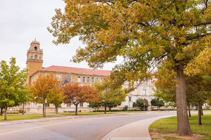 Overcast view of the campus of Texas Tech University. | Image Credit: © Kit Leong – stock.adobe.com