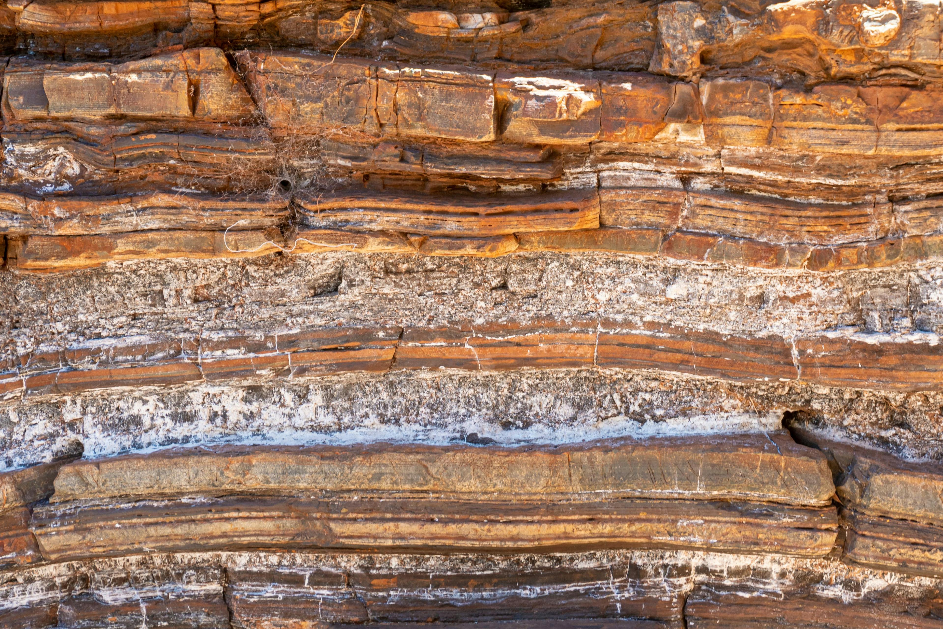 Sediment and rock layers at Karijini National Park in Dales Gorge including natural asbestos | Image Credit: © MXW Photo - stock.adobe.com