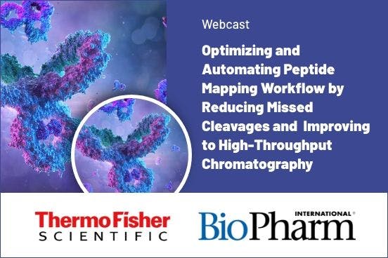 Optimizing and Automating Peptide Mapping Workflow by Reducing Missed Cleavages and Improving to High-Throughput Chromatography