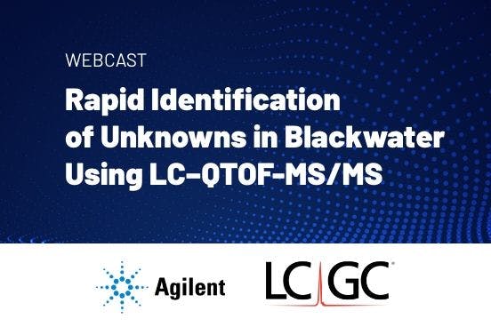 Rapid Identification of Unknowns in Blackwater Using LC–QTOF-MS/MS