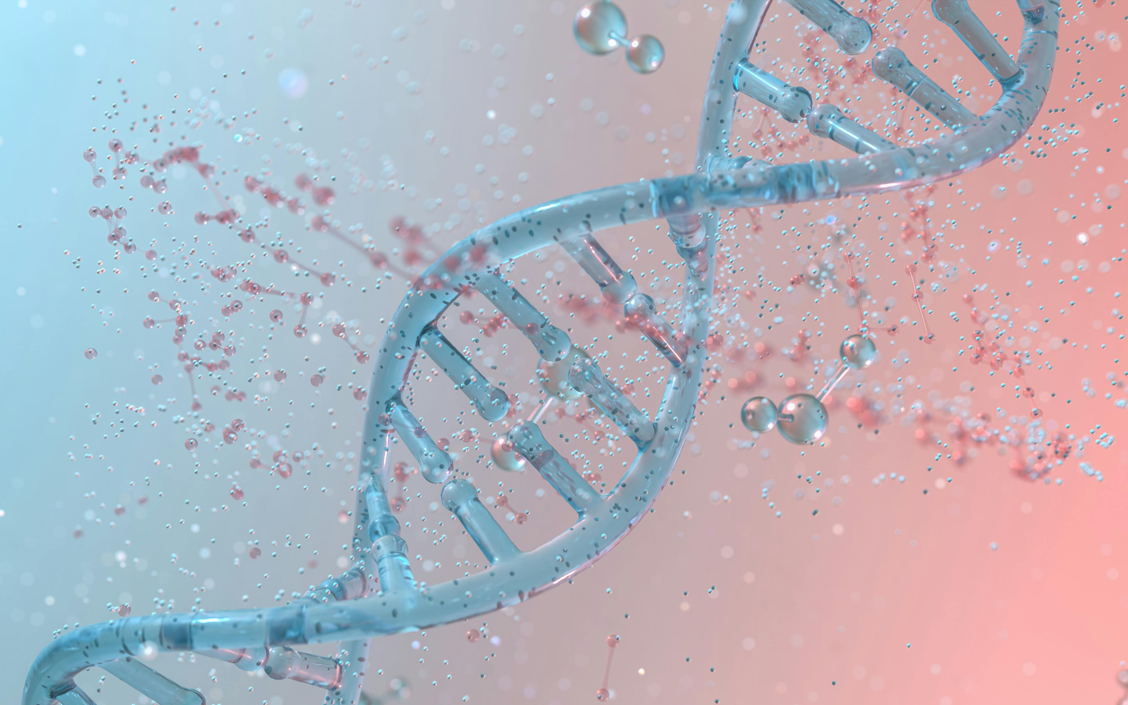 DNA genomes structure with division molecule, 3d rendering. | Image Credit: © Vink Fan - stock.adobe.com 