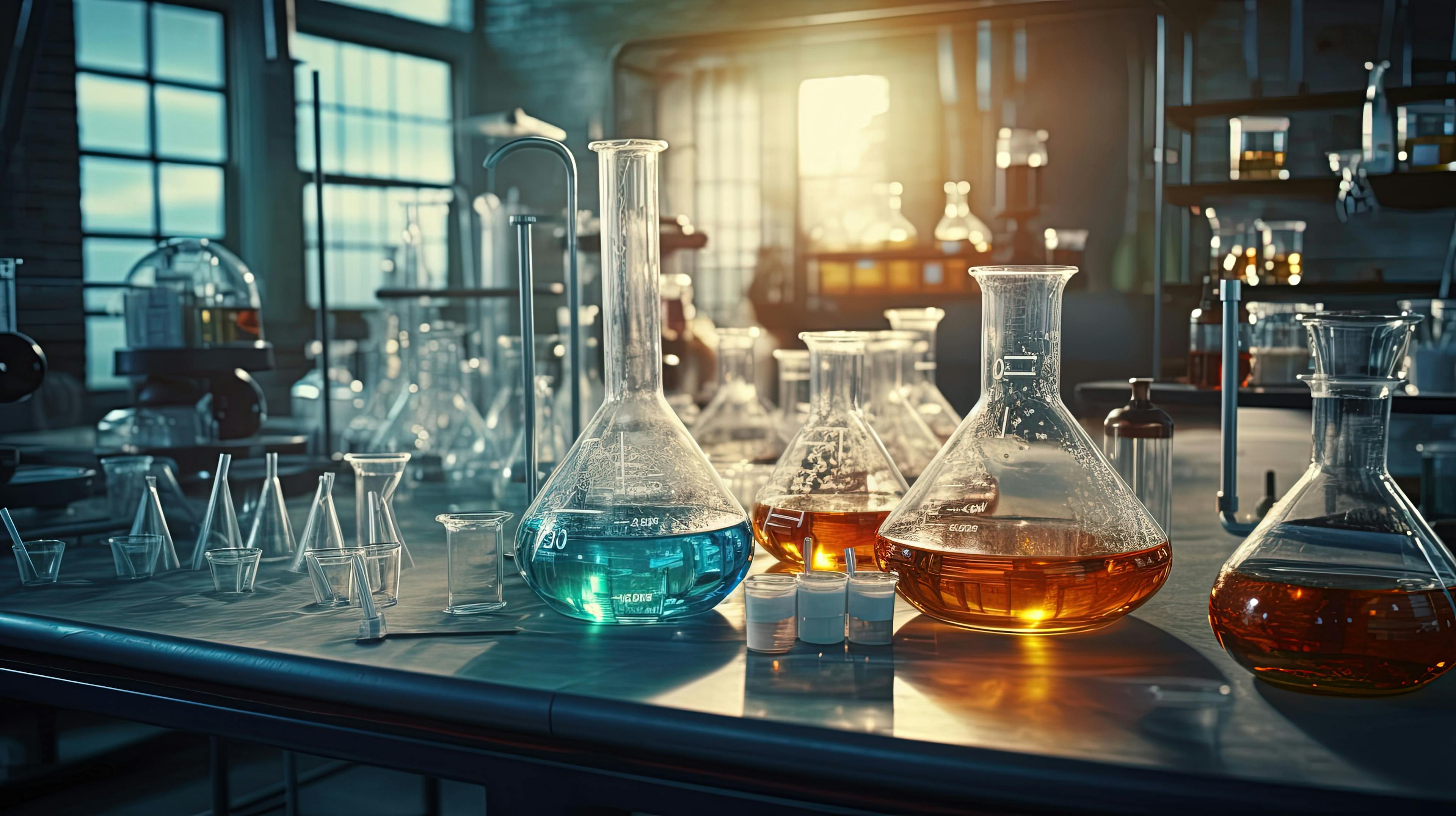 lab chemistry or science research and development concept. Generated using artificial intelligence. | Image Credit: © Marcus - stock.adobe.com.