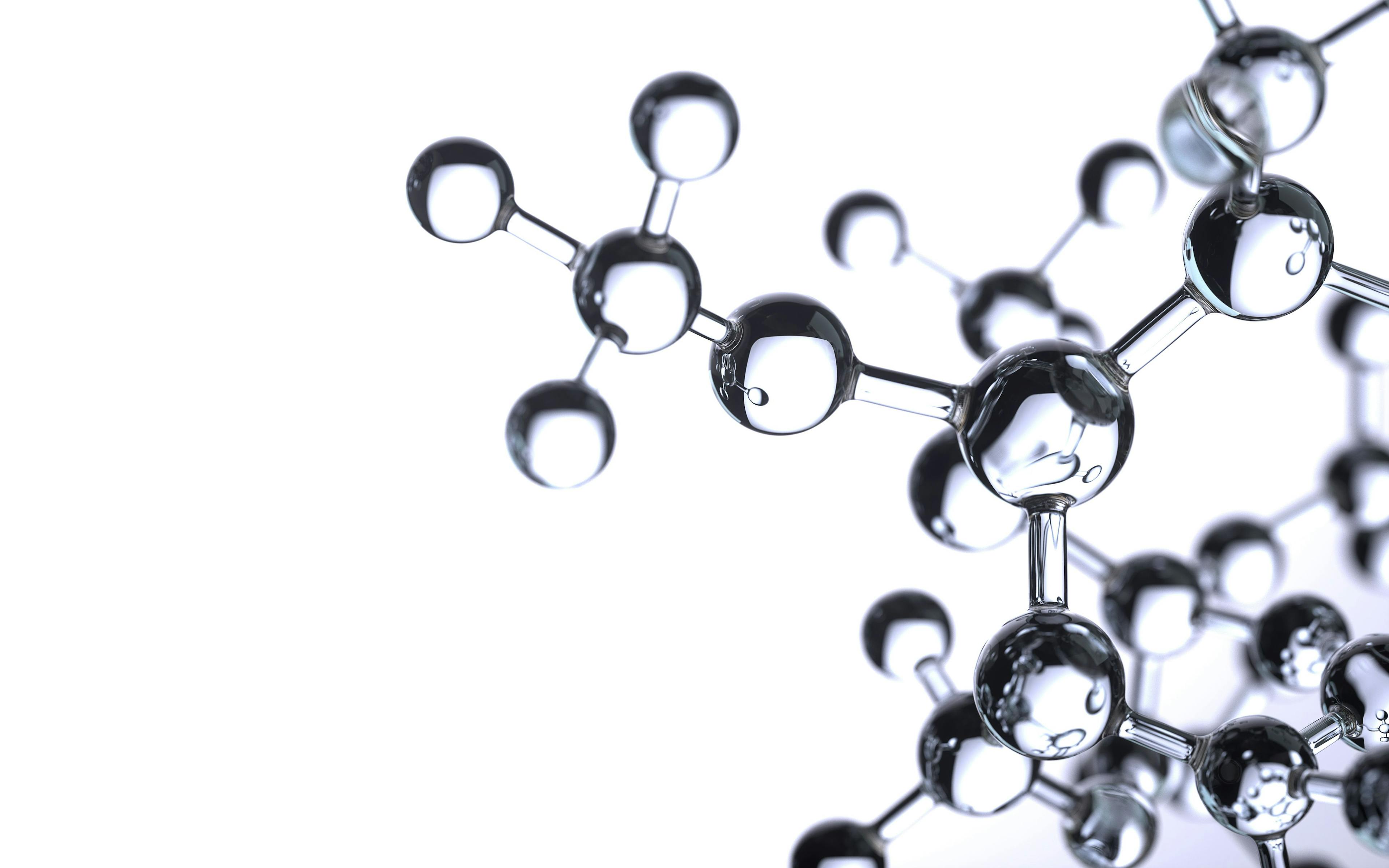 molecule model. Science concept. 3d rendering, conceptual image. | Image Credit: © Shuo - stock.adobe.com