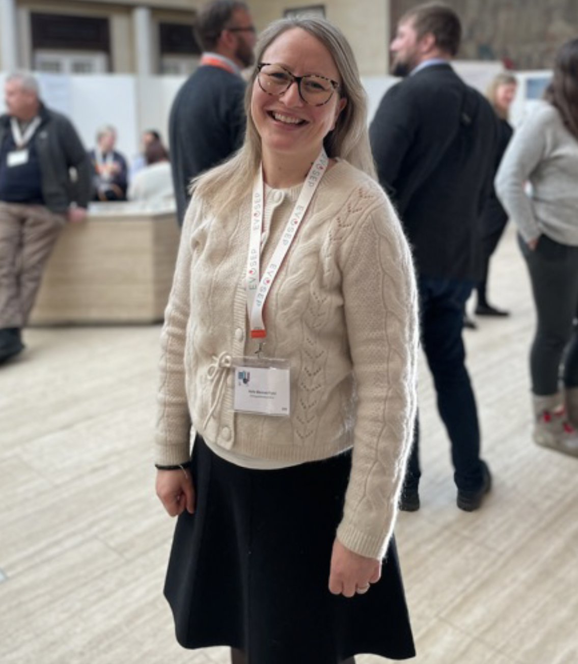 A relieved and happy Helle Malerød-Fjeld (chair of the Sandefjord symposium) after the closing of the meeting.