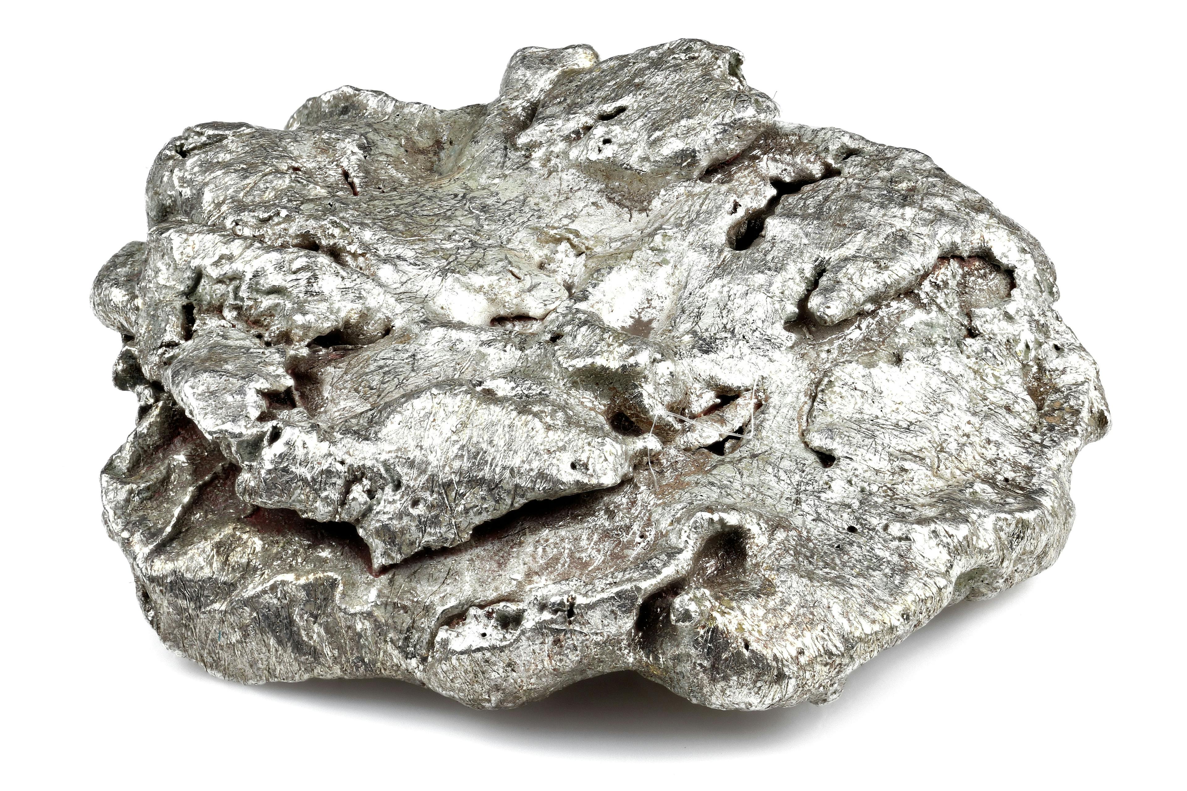 native silver nugget from Liberia isolated on white background | Image Credit: ©  Björn Wylezich - stock.adobe.com