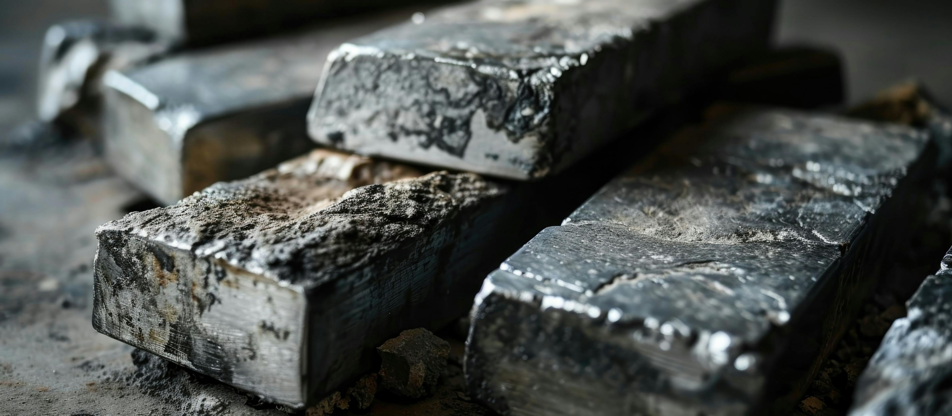 Ingots made of lead. Generated with AI. | Image Credit: © 2ragon - stock.adobe.com
