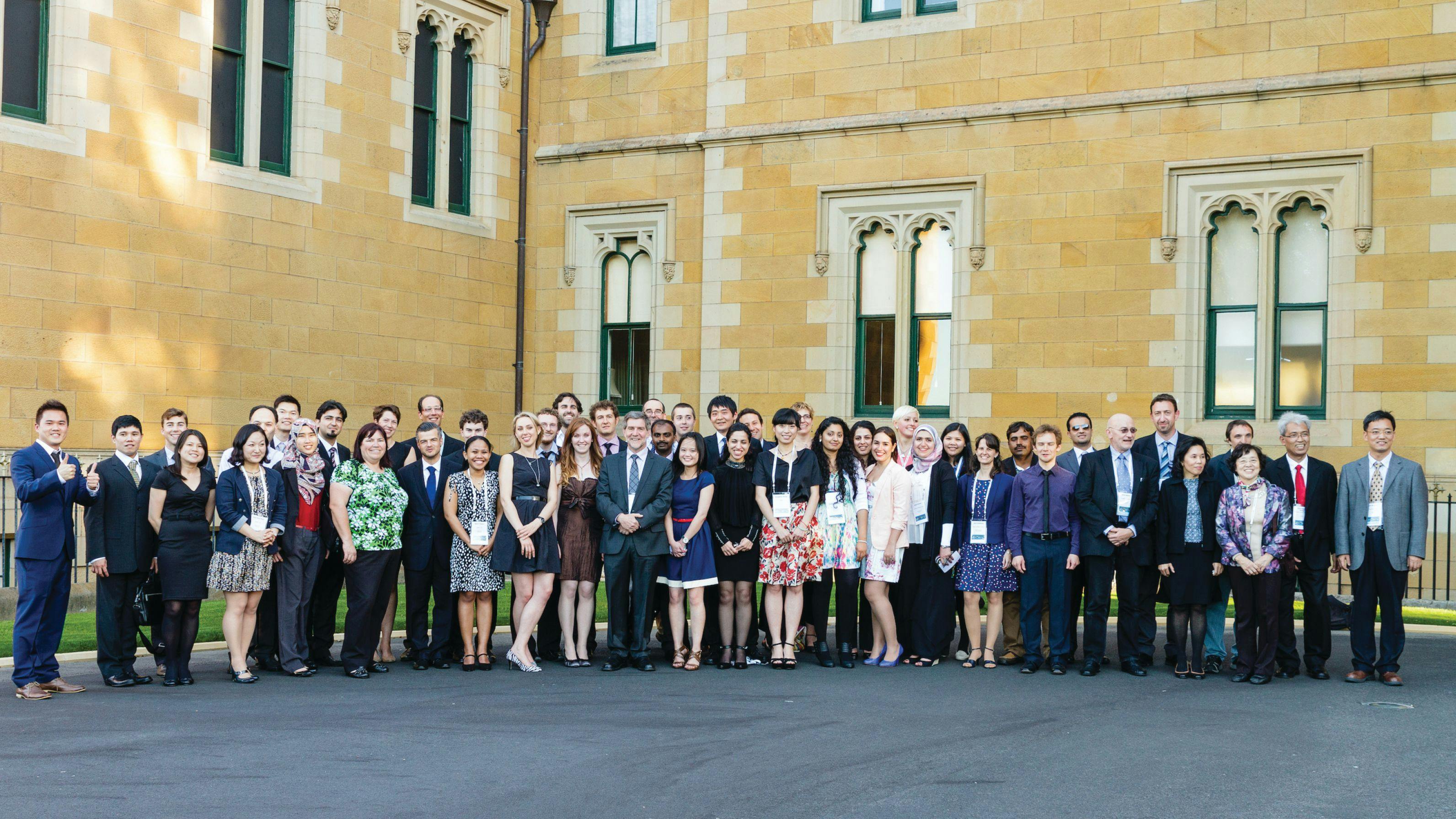 Haddad particularly likes this group photo which includes all of ACROSS at a function during the HPLC 2013 conference in Hobart, which Haddad and Hilder co-chaired. “It shows the scale of what he built in ACROSS,” said Hilder. Image and caption courtesy of Emily Hilder.