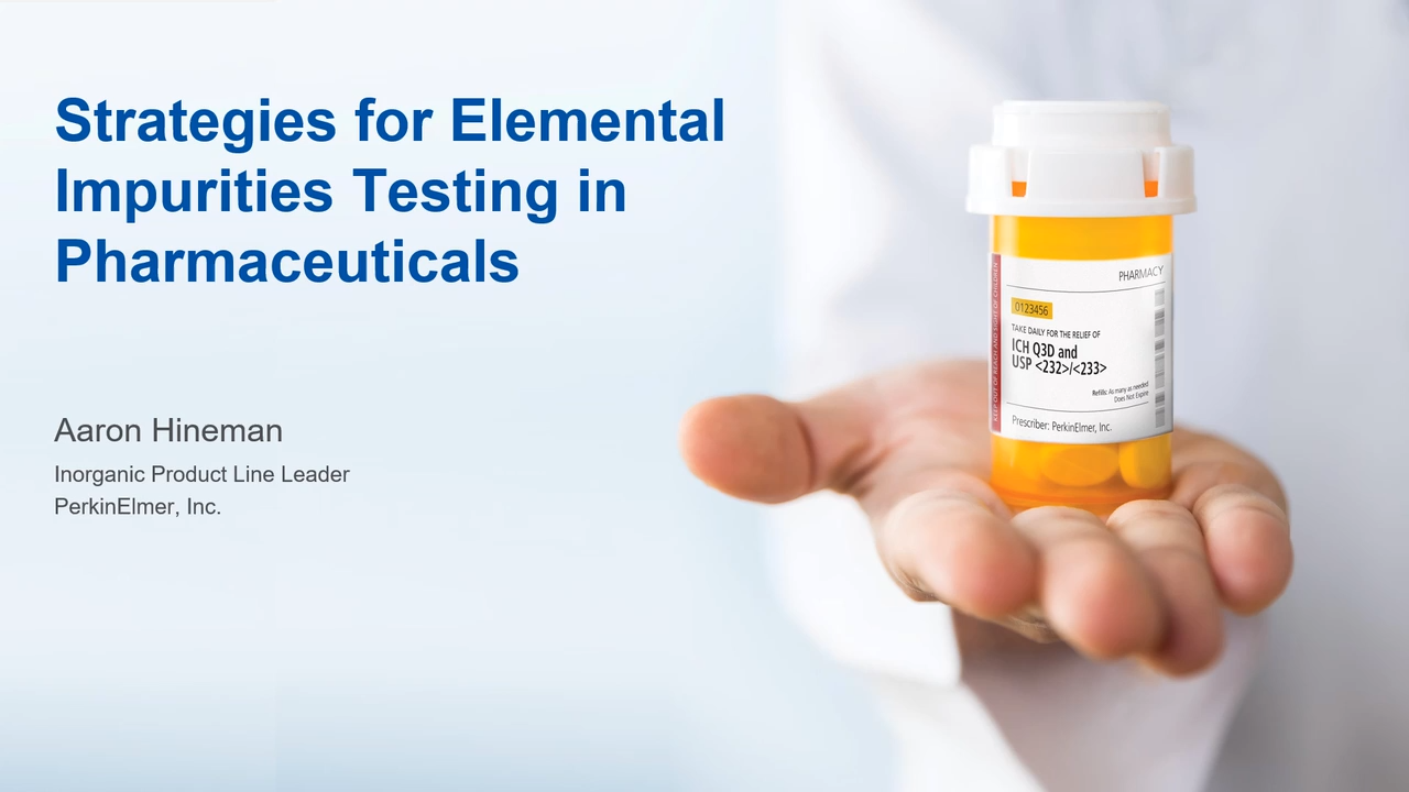 Strategies for Elemental Impurities Testing in Pharmaceuticals