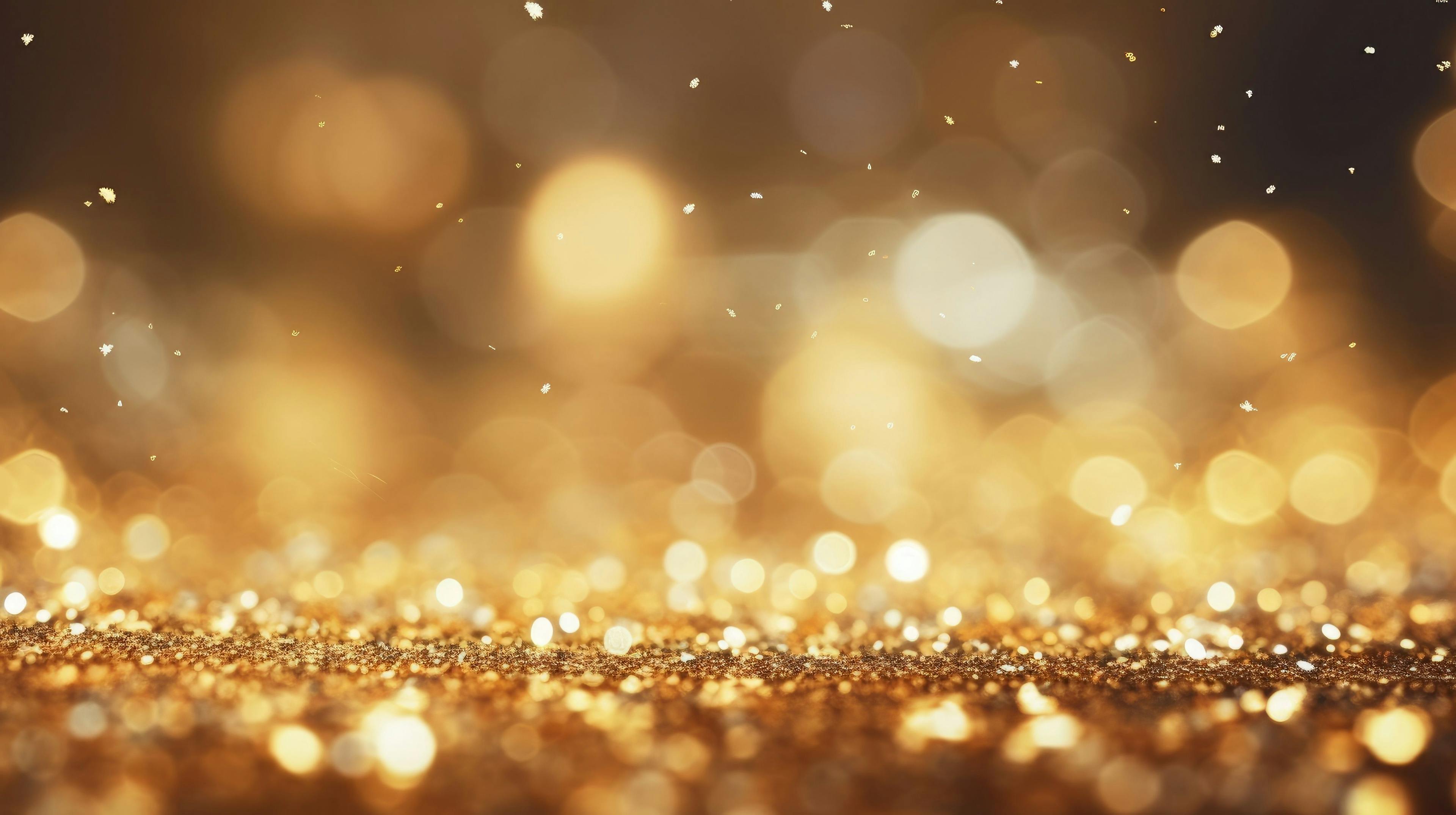 golden particles. shiny golden lights. Generative AI | Image Credit: © SayLi - stock.adobe.com