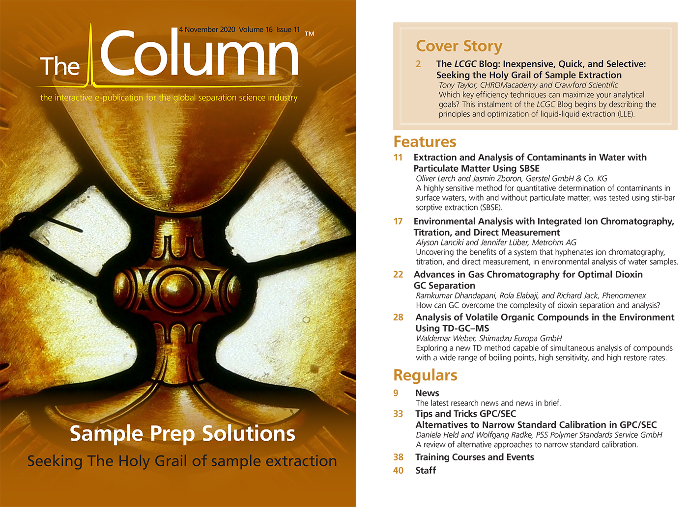 Vol 16 No 11 The Column November 2020 Europe & Asia PDF