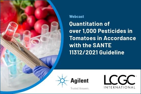 Quantitation of over 1000 Pesticides in Tomatoes in Accordance with the SANTE 11312/2021 Guideline