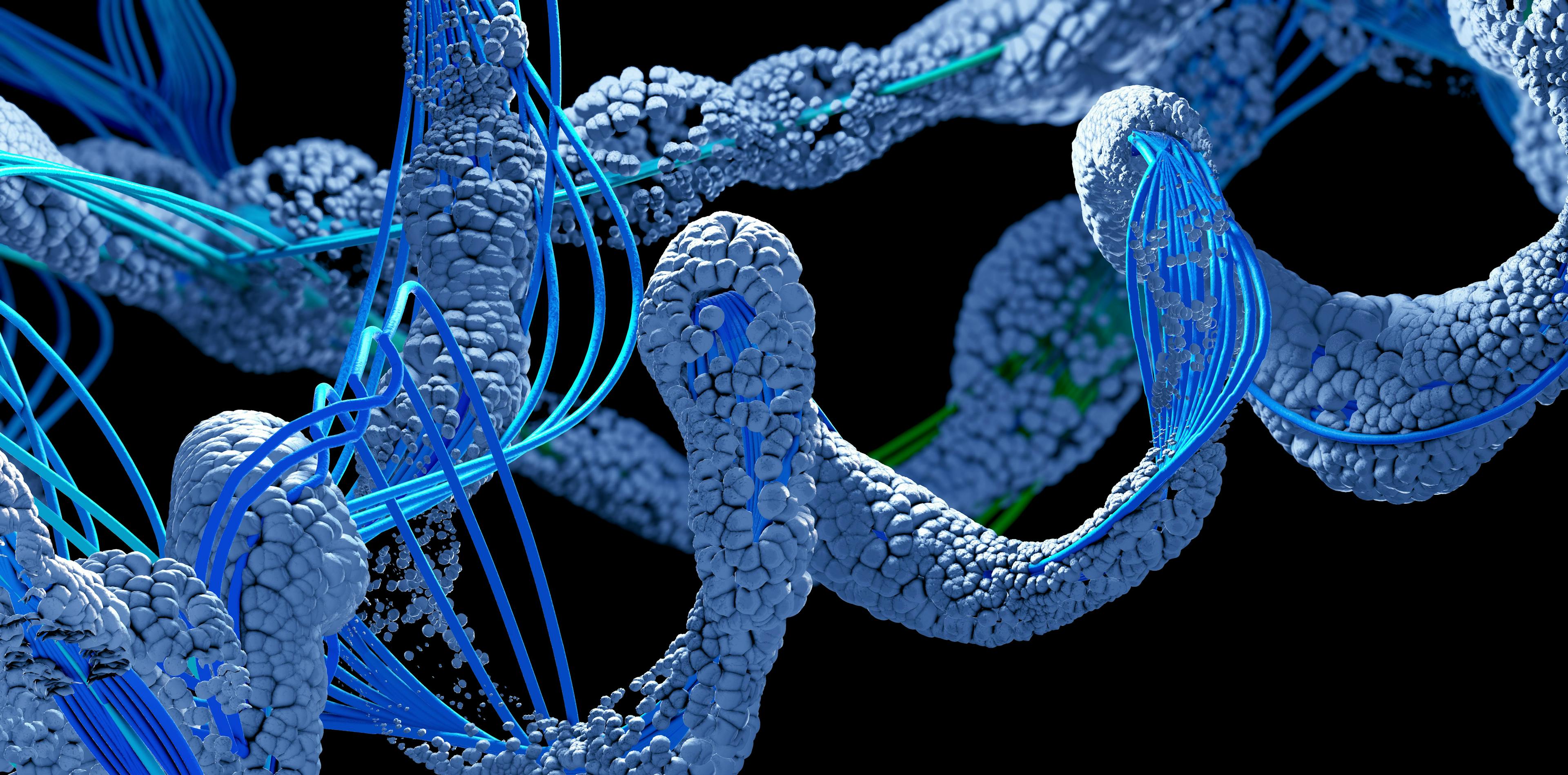Chain of amino acid or bio molecules called protein - 3d illustration | Image Credit: © Christoph Burgstedt - stock.adobe.com